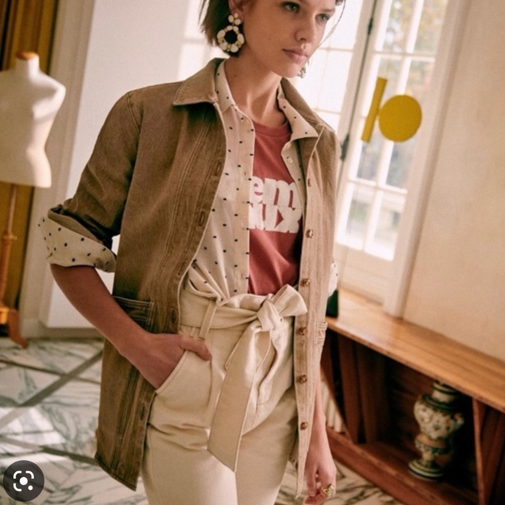 Sézane Will Jacket in Kraft (XS)